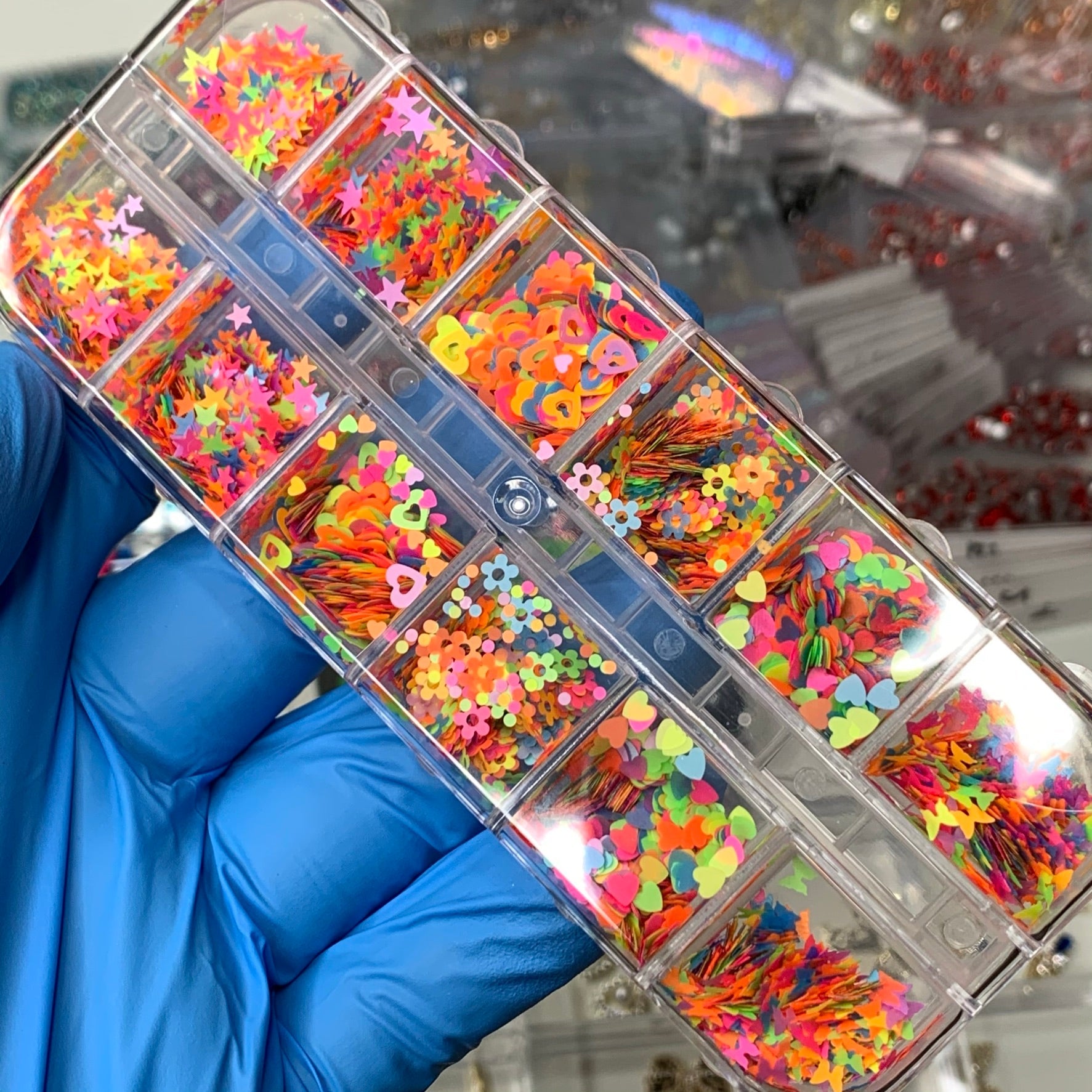 Colorful Mixed Shape Glitters / Sequins (SKU: 8933) for Nail art designs