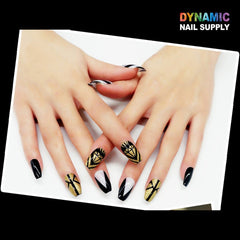 600pcs/bag Full-cover Long Ballet Coffin False Nail Tips - for building nails extension