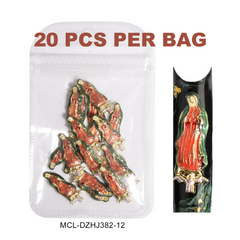 20 pcs Virgin Mary charms (colored) for Vintage Nails Design
