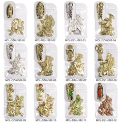 20 pcs San Judas charms for Vintage Nails Design