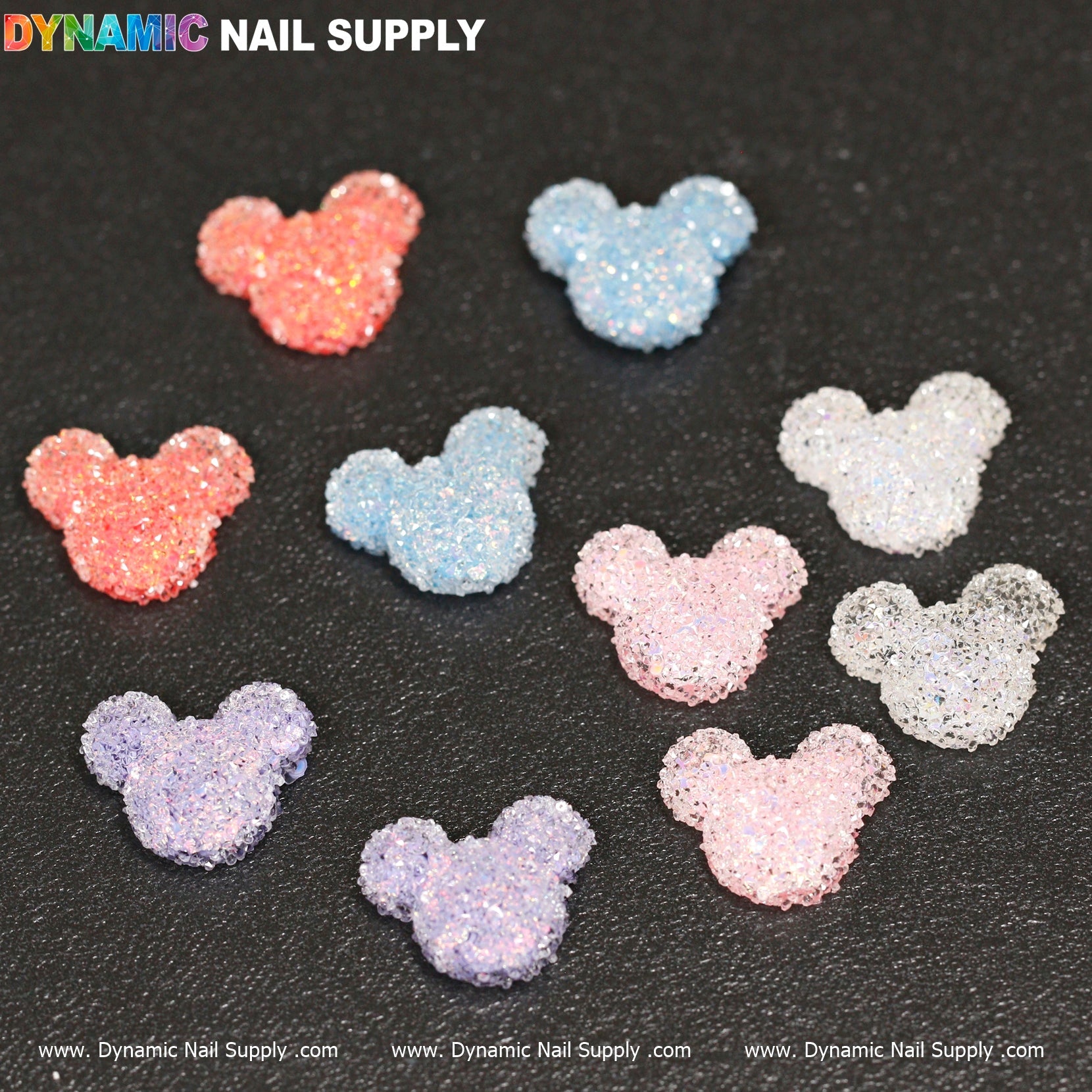 10 pcs Gummy / Sugar Candy Mlckey Mouse Design Nail Charms