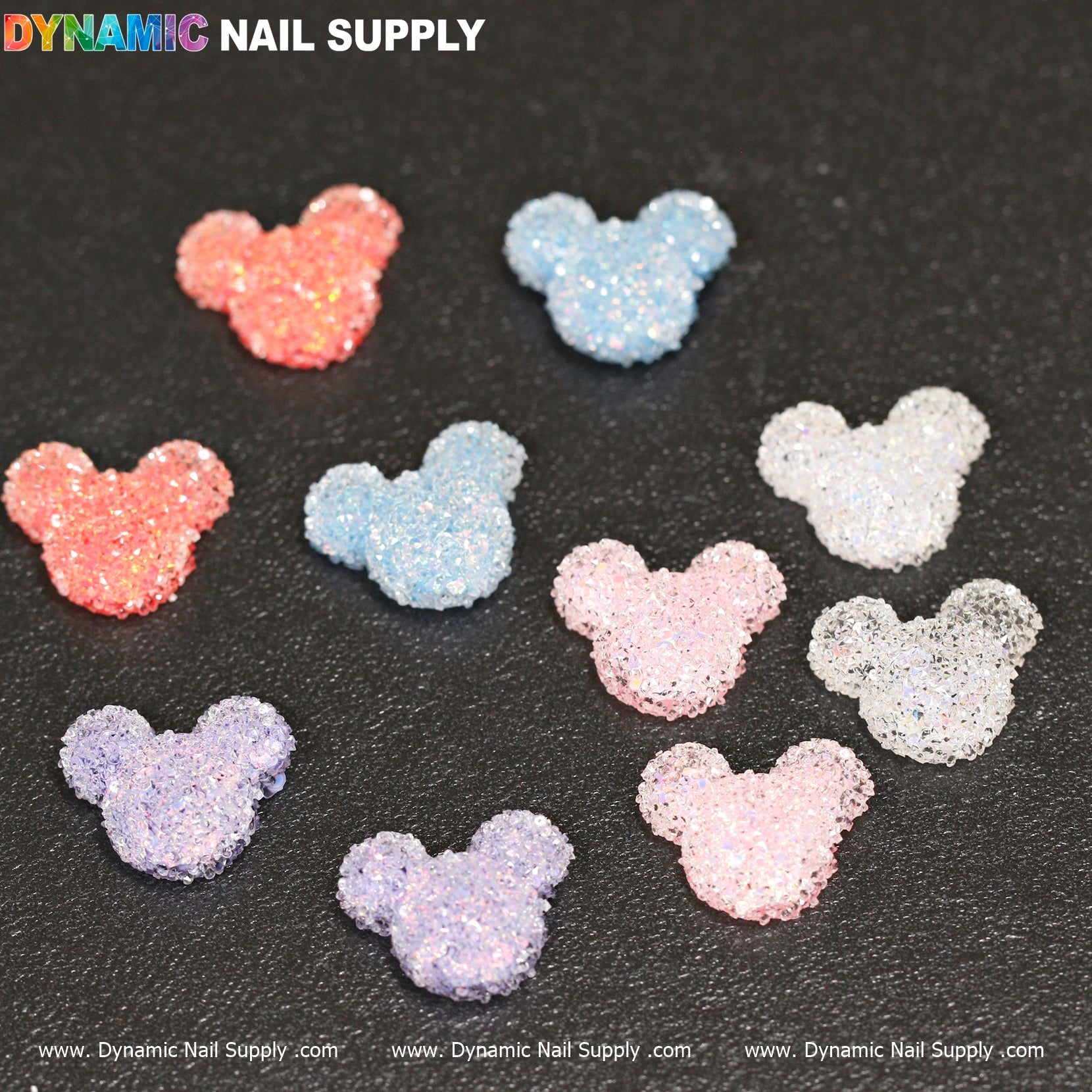 10 pcs Gummy / Sugar Candy Mlckey Mouse Design Nail Charms