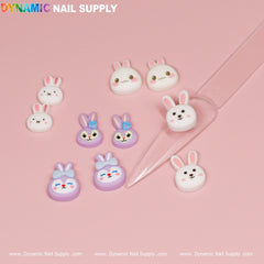 10 pcs Cute Kawaii Cartoon Mixed Shape Design Nail Charms