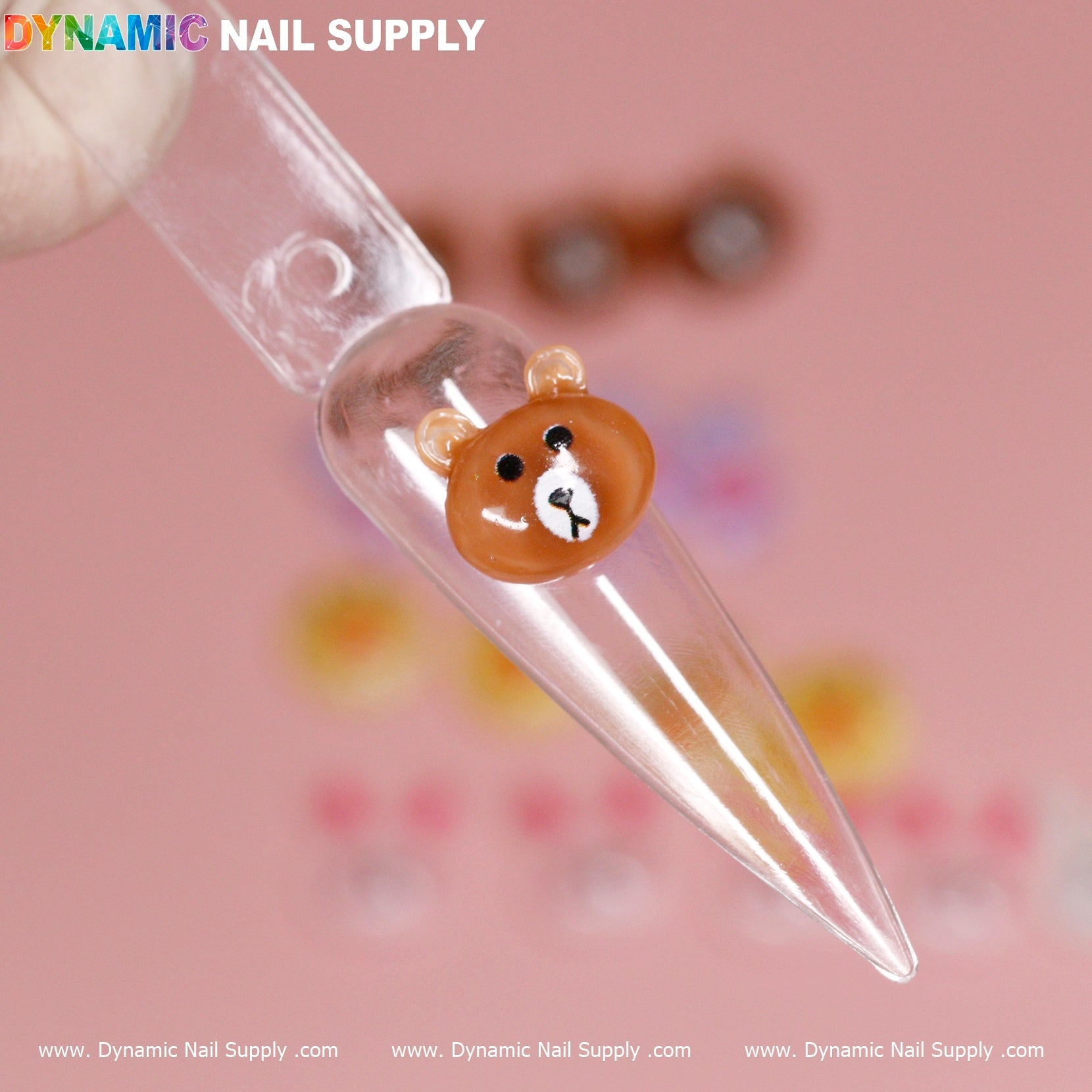 20 pcs Cute Cartoon Character (brown and cony) Design Nail Charms