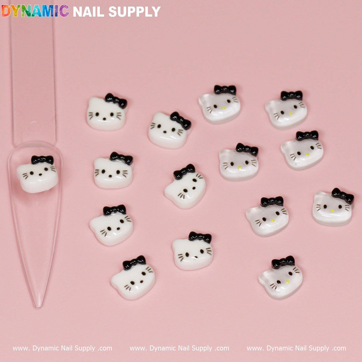 15 pcs Hell0 Kitty Design Nail Charms