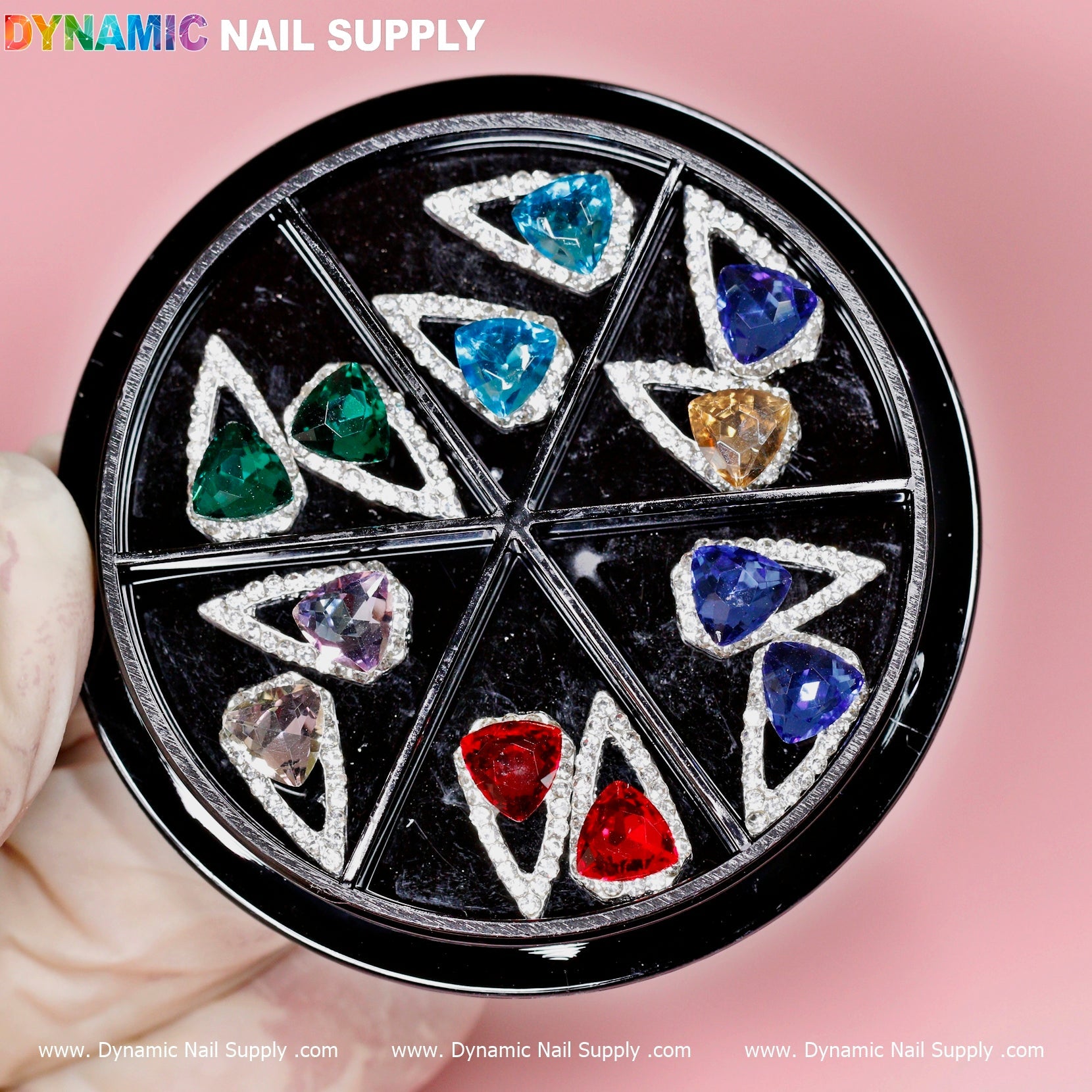 12 pcs Luxury Water Drop Shape Nail Charms