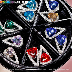 12 pcs Luxury Water Drop Shape Nail Charms