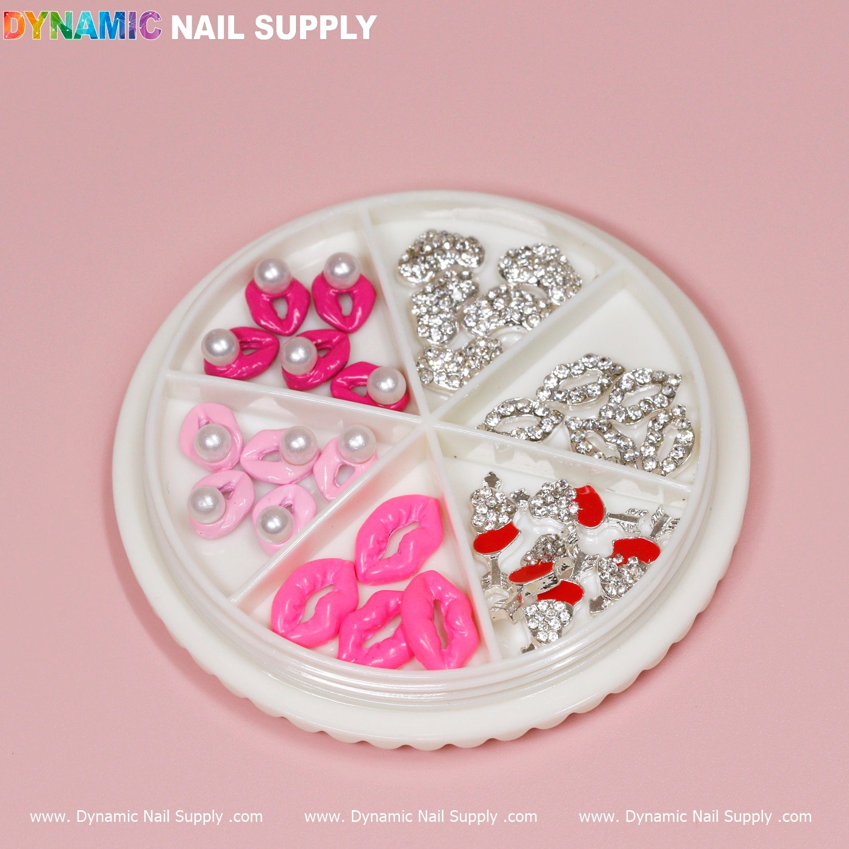 30 pcs of 3D Lips Nail Charms