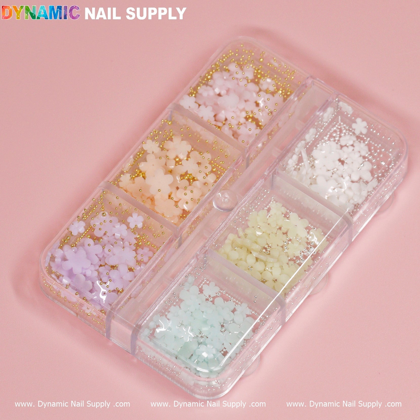 (Pastel) 3D resin Flowers for Spring Nails Art design