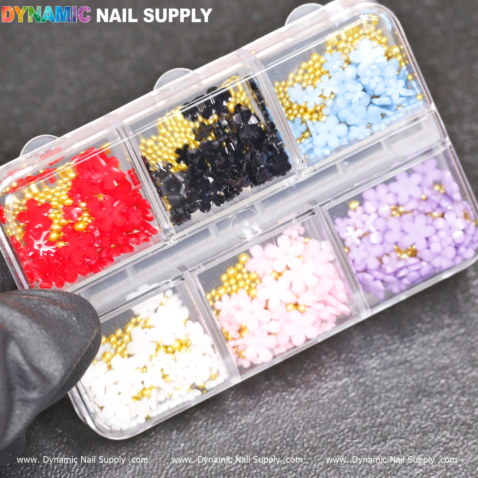 (Essential colors) 3D resin Flowers for Nails Art design