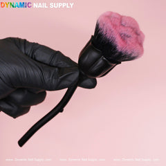 Dust Brush (Cosmetic-grade Duster) - Black Pink Rose style