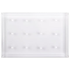 (Clear) Rectangle 12-Hole Acrylic Nail Drill Bit Stand (Holder)