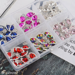 60 pcs Planet Charm for Nails art designer (includes magenta color)