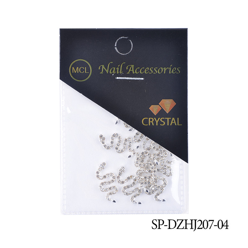 10 pcs of Snake Shape Charms for Nails Art Design (Smaller version)