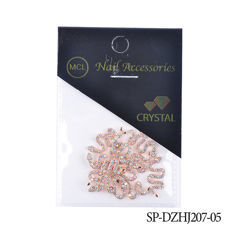 10 pcs of Snake Shape Charms for Nails Art Design (Smaller version)
