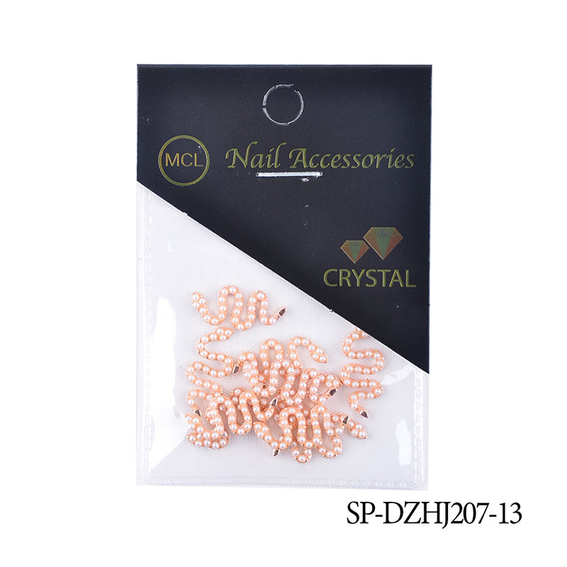 10 pcs of Snake Shape Charms for Nails Art Design (Smaller version)
