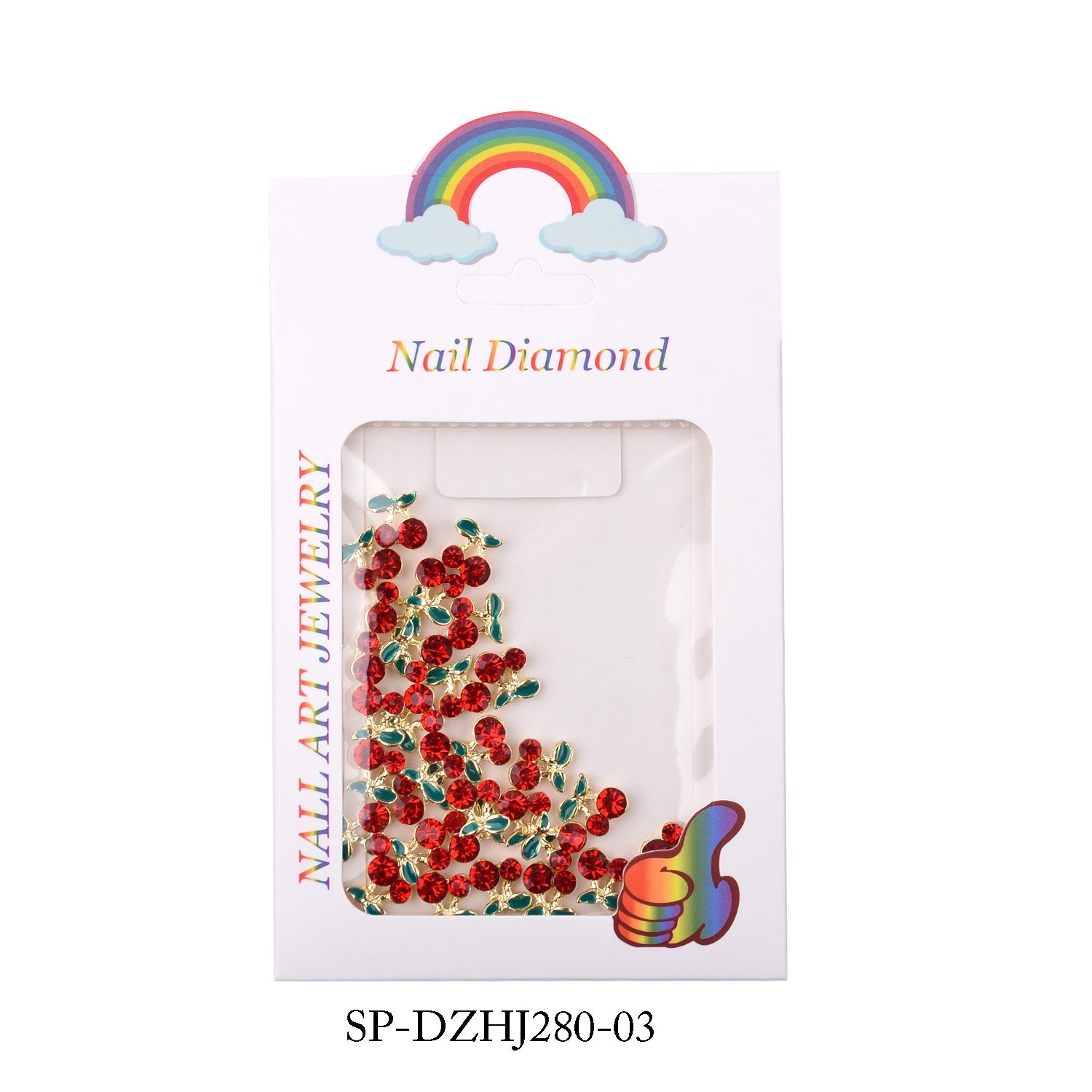 18pcs pcs Color Cherry Nail Charms (Bigger size)