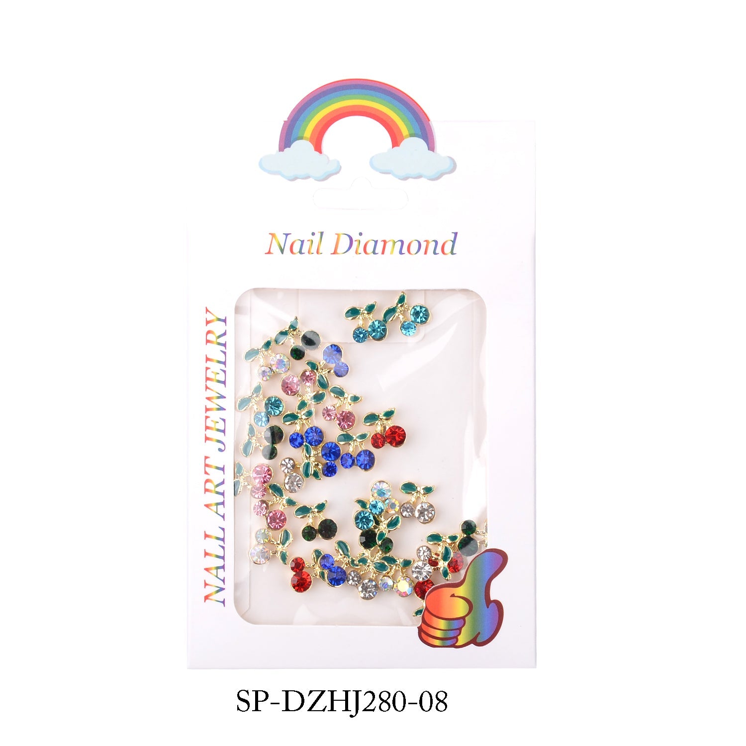 18pcs pcs Color Cherry Nail Charms (Bigger size)