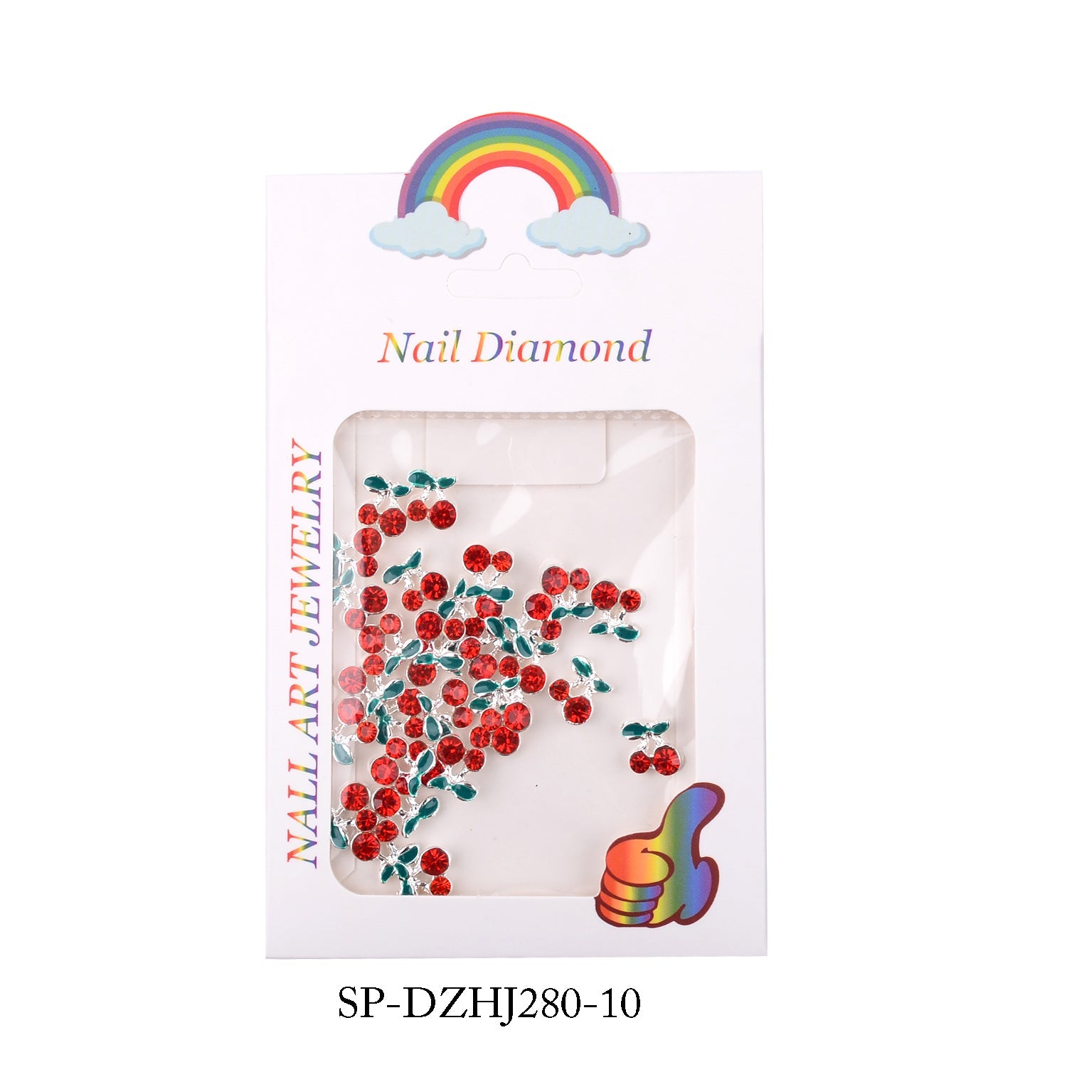 18pcs pcs Color Cherry Nail Charms (Bigger size)