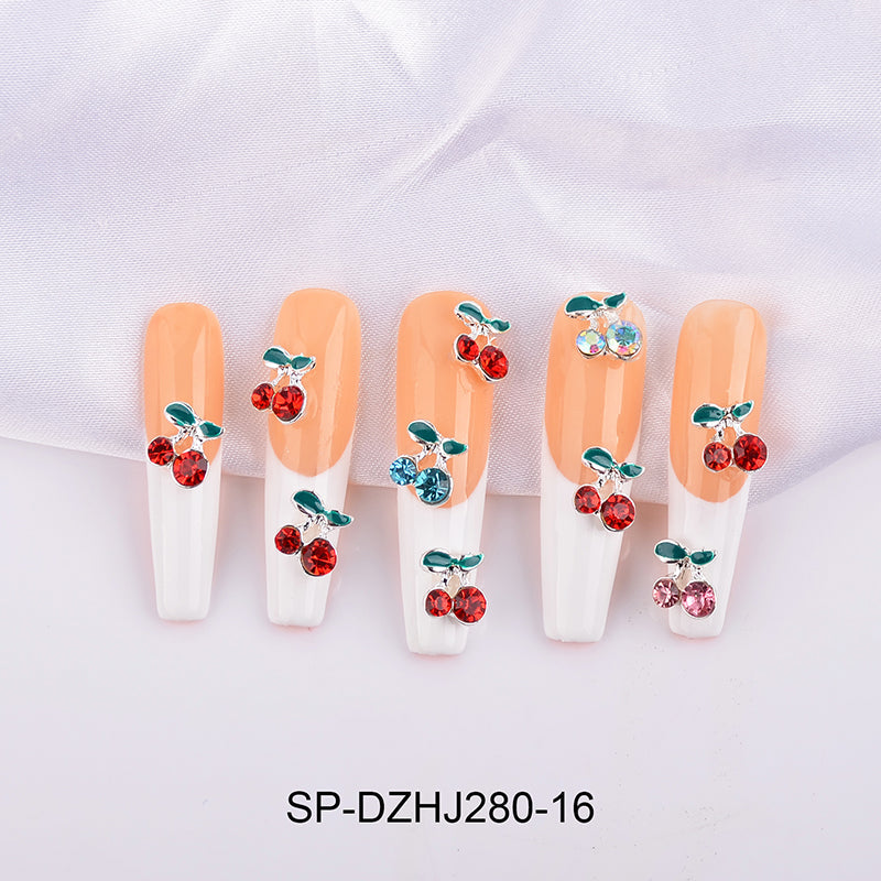 18pcs pcs Color Cherry Nail Charms (Bigger size)