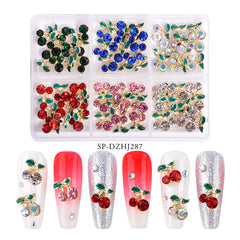 60 pcs (Mixed 6 colors) Cherry Nail Charms for Designer