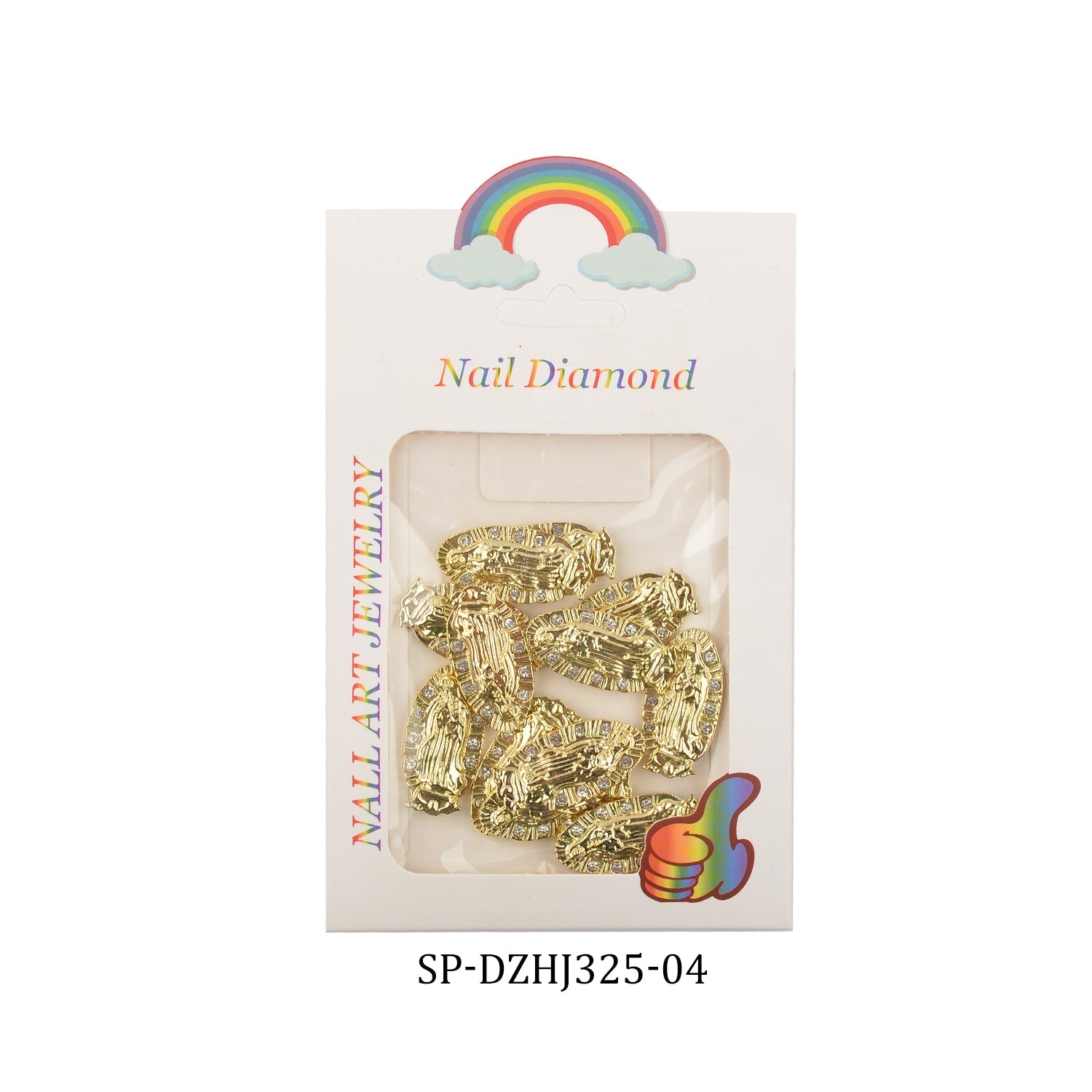 (10 pcs/ bag) Religious charms for vintage nails art design (San Judas / Virgin Mary)