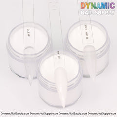 Clear / White / Soft White - purified acrylic powder for dipping and sculpting