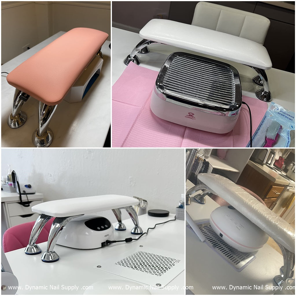 (RM009 - Pink LV/ Kitty Pattern) Handrest for Nails Studio Manicure Services  (Reposabrazos Para Manicura)