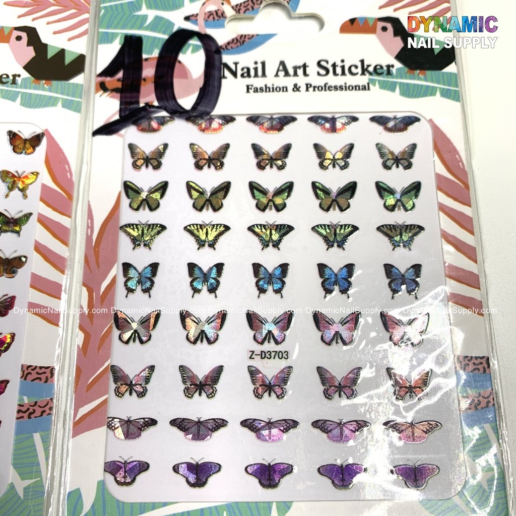 Butterfly stickers for nails art design