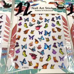 Butterfly stickers for nails art design - 12