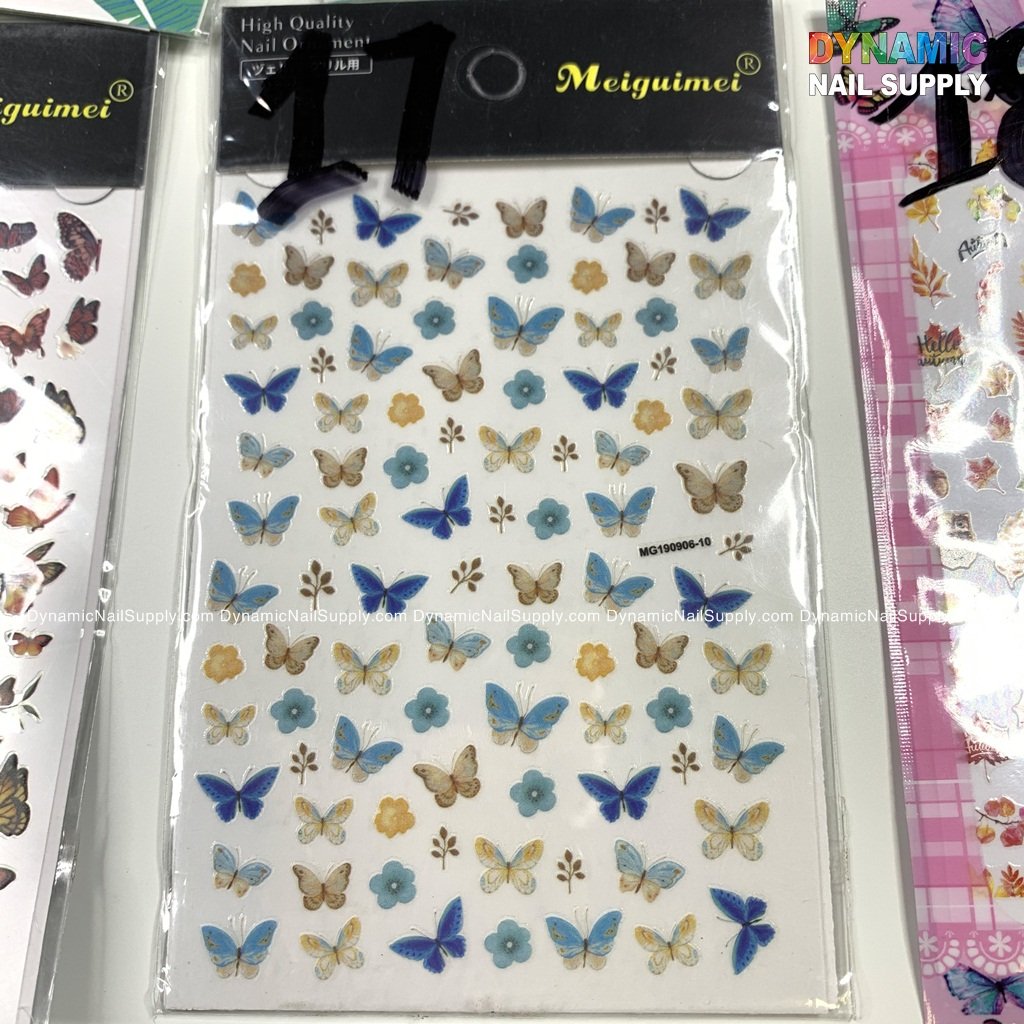 Butterfly stickers for nails art design