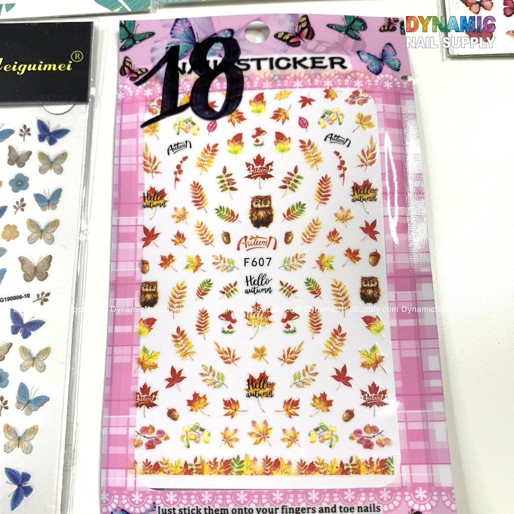 Butterfly stickers for nails art design