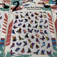 Butterfly stickers for nails art design - 2