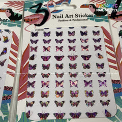 Butterfly stickers for nails art design - 3