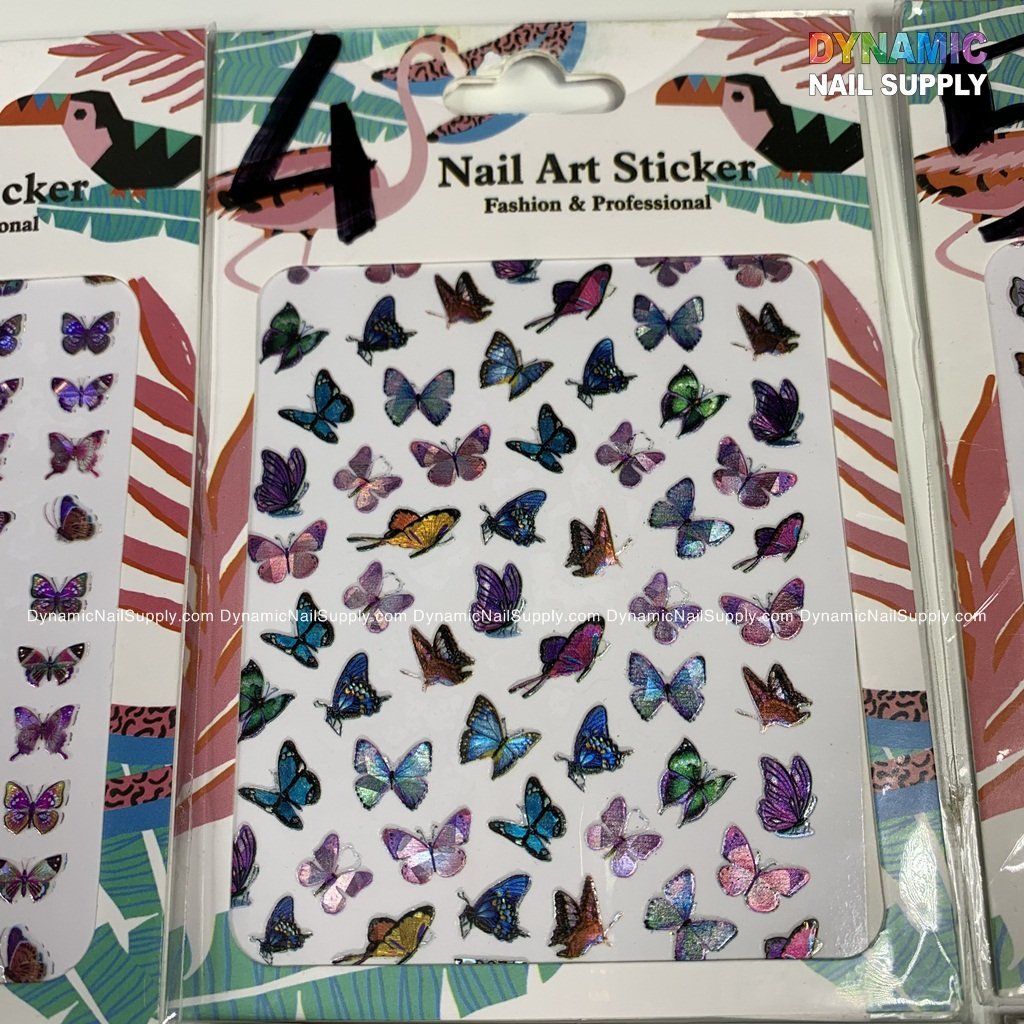 Butterfly stickers for nails art design - 4