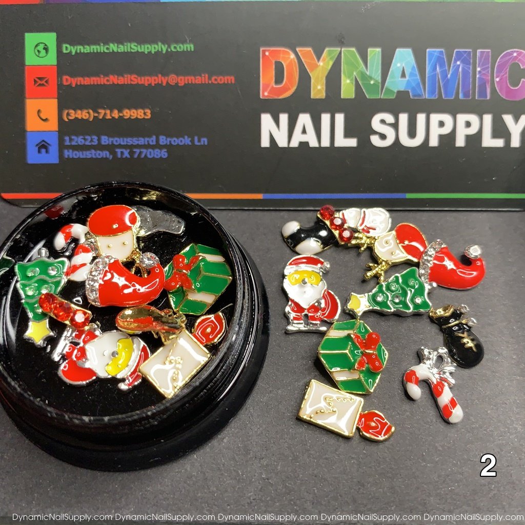 Christmas Metal Charms for Nail Art Design