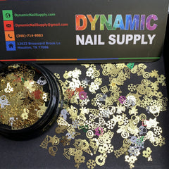 Christmas Metal Sequins for Nail Art Designs