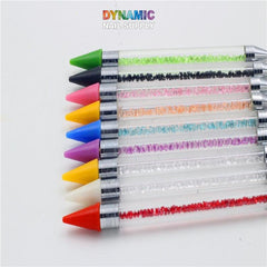 Dual-head Rhinestone Picker Pen - Wax head / Dot head / Dotting Tool / Rhinestones Picker Pen