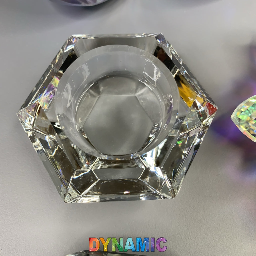 CRYSTAL DAPPEN DISH - HEXAGON - ROUND - HEART - LOTUS SHAPE