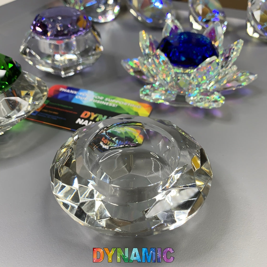CRYSTAL DAPPEN DISH - HEXAGON - ROUND - HEART - LOTUS SHAPE