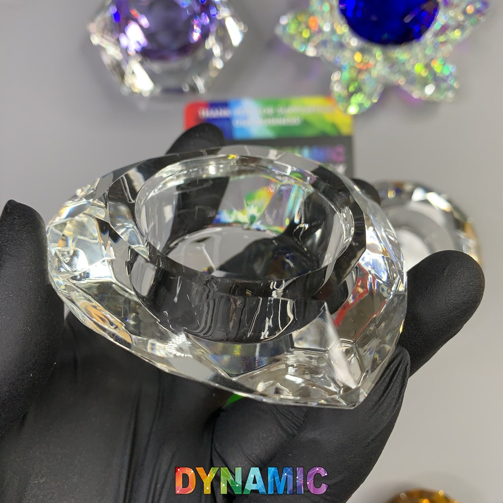 CRYSTAL DAPPEN DISH - HEXAGON - ROUND - HEART - LOTUS SHAPE
