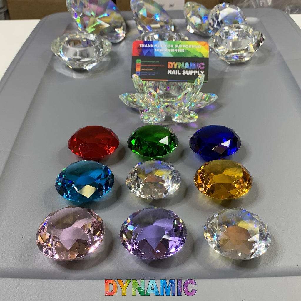 CRYSTAL DAPPEN DISH - HEXAGON - ROUND - HEART - LOTUS SHAPE