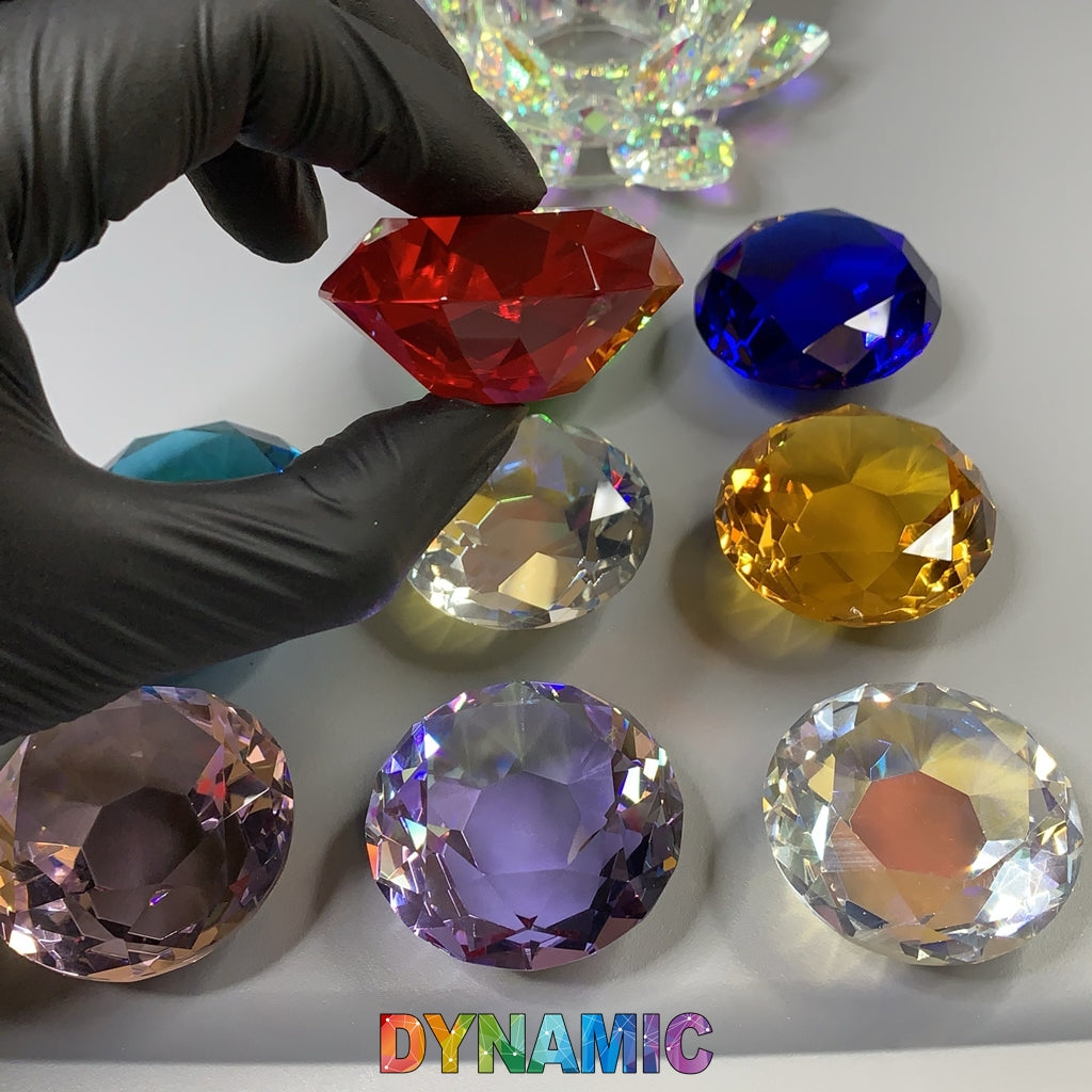 CRYSTAL DAPPEN DISH - HEXAGON - ROUND - HEART - LOTUS SHAPE