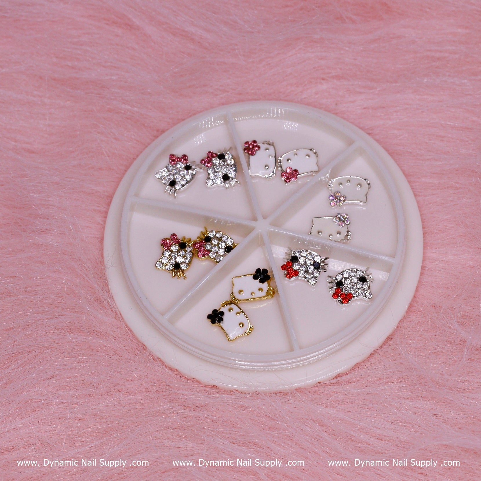 12 pcs 3D Cute Hello Kitty charms for Nails Art Design