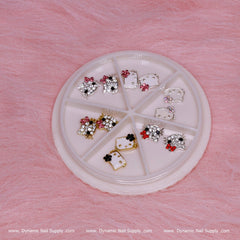 12 pcs 3D Cute Hello Kitty charms for Nails Art Design