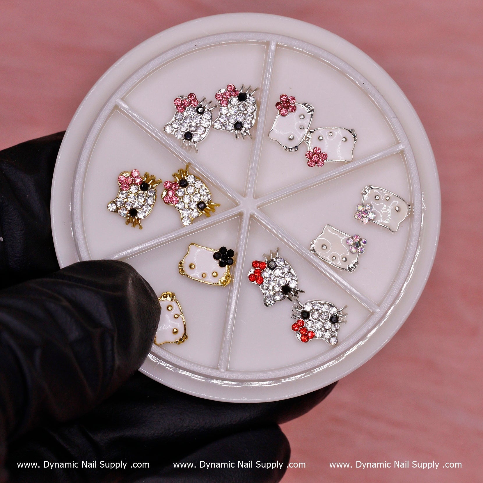 12 pcs 3D Cute Hello Kitty charms for Nails Art Design