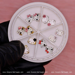 12 pcs 3D Cute Hello Kitty charms for Nails Art Design