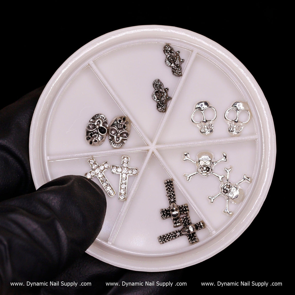 3D Halloween Nails Charms (Skulls / Skeleton / Crosses)