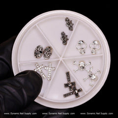 3D Halloween Nails Charms (Skulls / Skeleton / Crosses)