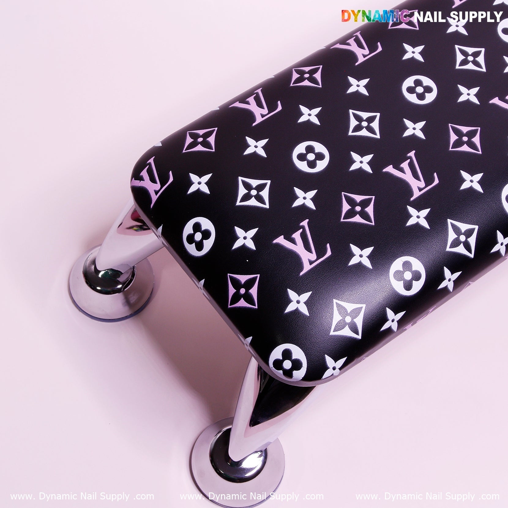Black LV PU Leather Handrest Armrest for Pedicure and Manicure service (Reposabrazos Para Manicura salon)
